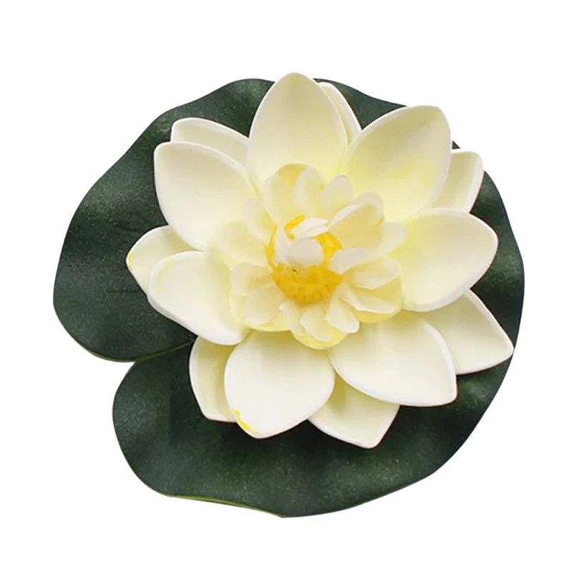 10cm 5PCS 1 шт., 1 шт., Заводские цветы, растения, водяная Лилия, искусственный плавающий Лотос, сад, искусственный букет для украшения свадьбы - Цвет: 10cm 5PCS