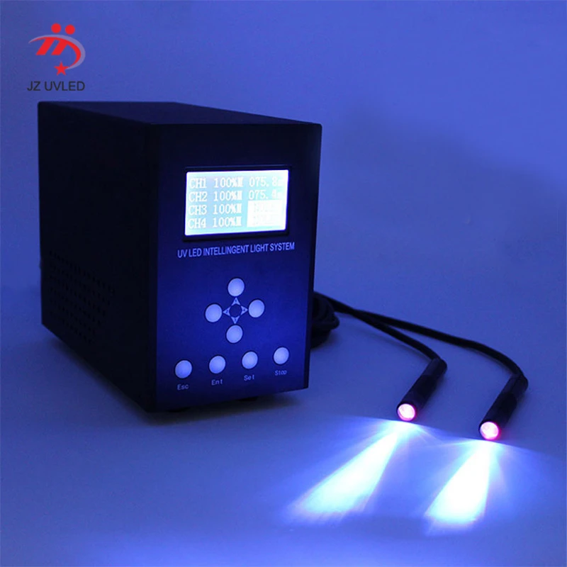 

UV gel the cure lamp automatic control production line UV LED point source machine equipment UV glue curing light Fan cooling