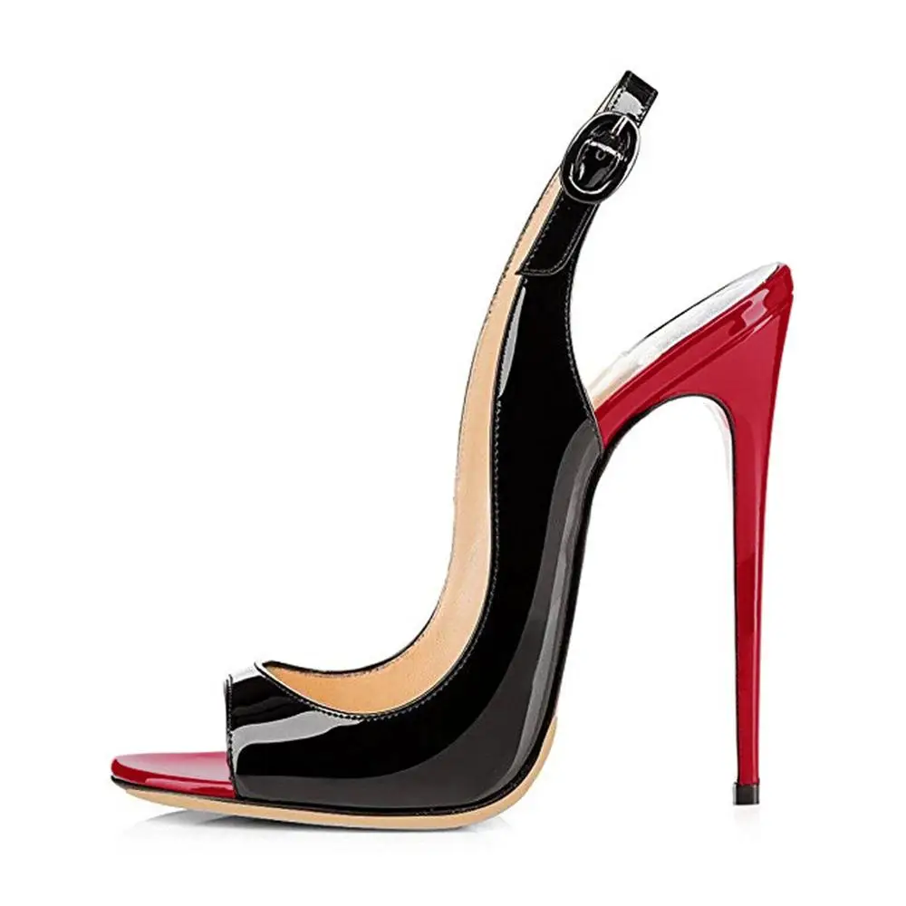 LOVIRS женские Открытый носок туфли на высоком каблуке босоножки с ремешком пятке в