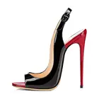 LOVIRS женские Открытый носок туфли на высоком каблуке босоножки на высоком каблуке с ремешком на пятке в туфли-лодочки на шпильке для вечерние платье рабочие пикантные женские туфли-лодочки на высоком каблуке 12 см на высоком каблуке размера плюс