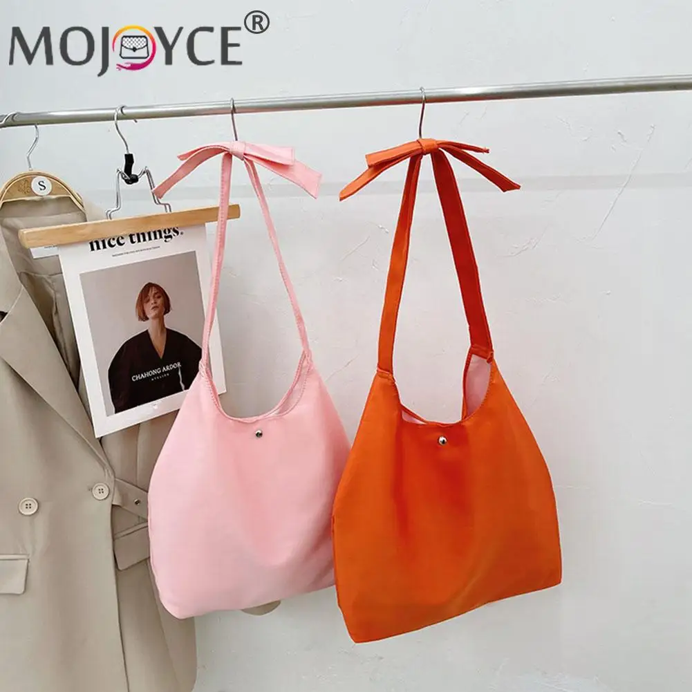 

2021 New Women Designer Handbag Vintage Women Bow Soft Shoulder Crossbody Bag Casual Ladies Large Capacity Handbags
