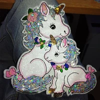 diy cloth unicorn patch sequin patches for clothes sew on patches for clothing cartoon patch diy applique on clothes stickers