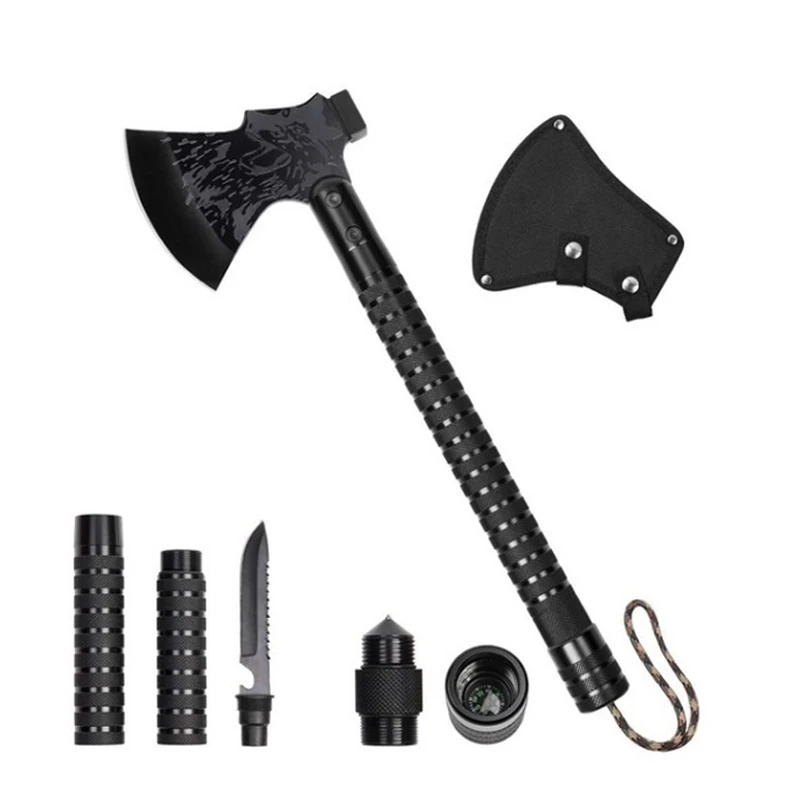 

Foldable Camping Axe Multi-Tool Kit Survival Emergency Gear Portable Camp Axe Outdoor Axe Wild Survival Tool