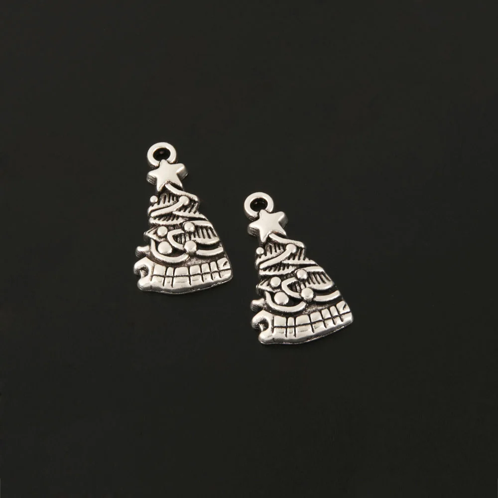 25 шт. Подвески на рождественскую елку со звездой серебряная подвеска для поделок