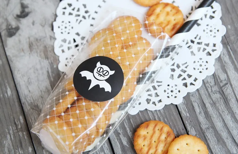 Бумажная наклейка для украшения на Хэллоуин ручная работа Подарочная этикетка