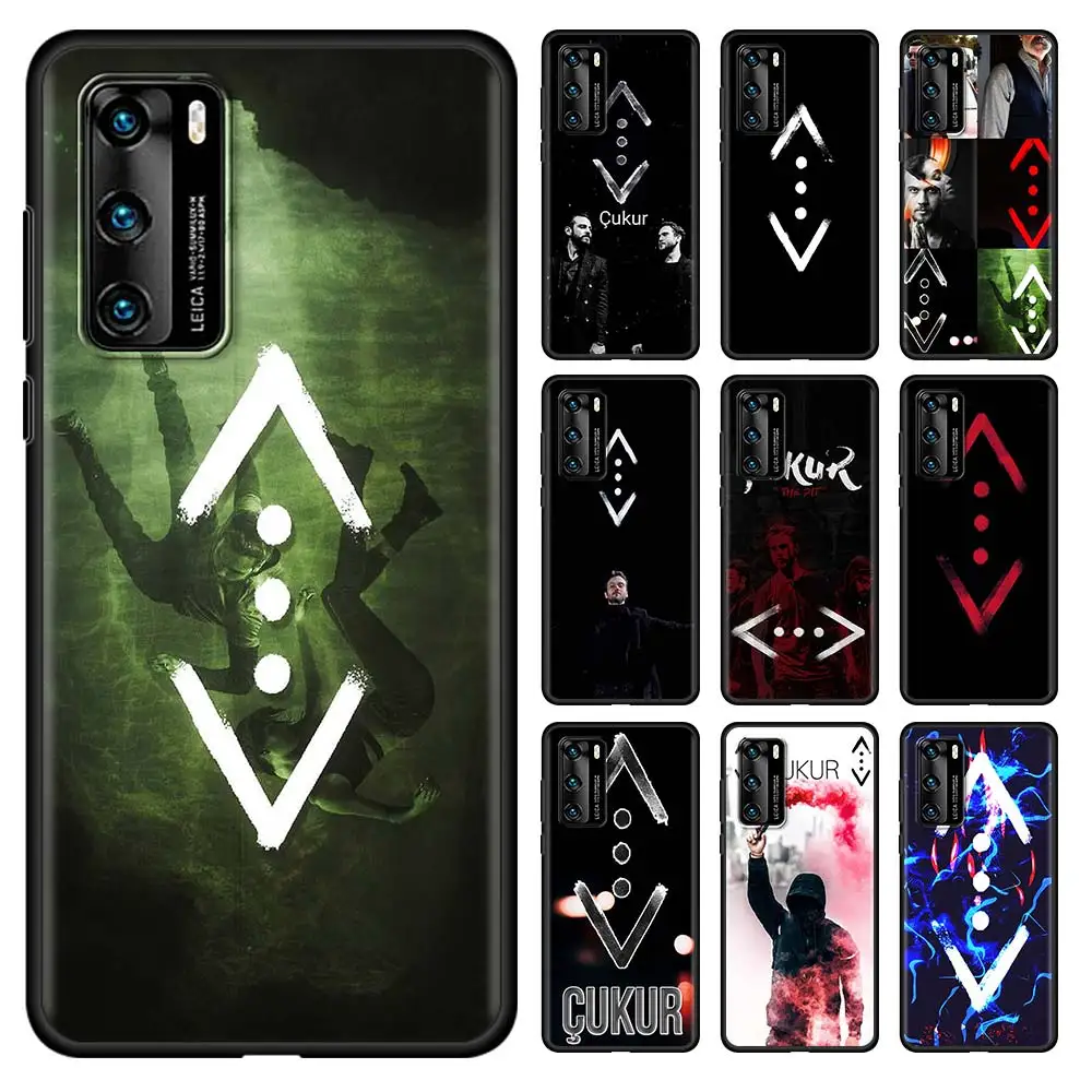 

HOT Cukur Show TV Case For Huawei P30 P40 P20 Pro P10 Lite P Smart Z 2021 2020 2019 Smartphone Black Soft Silicone Couqe Cover