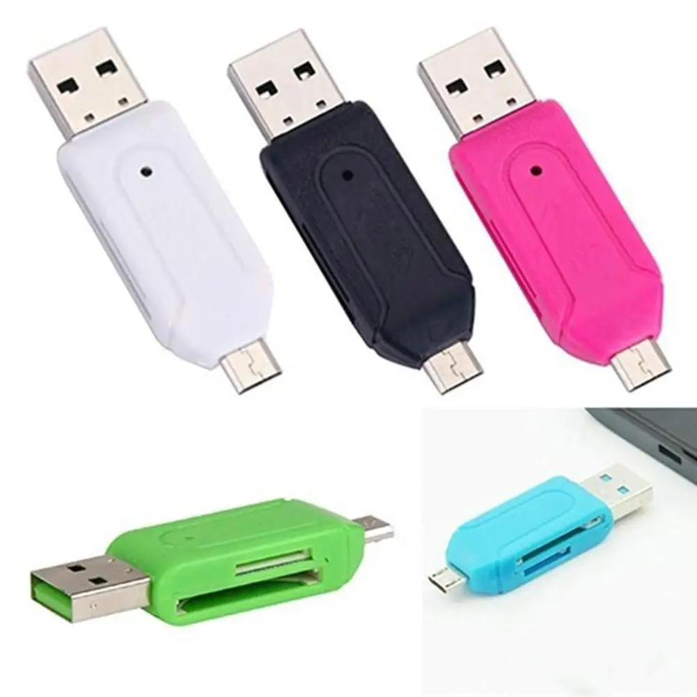 

OTG Micro SD Card Reader USB Card Reader For USB Micro Smart TF Drive Flash Memory Card Adapter Reader Cardreader SD C4S9