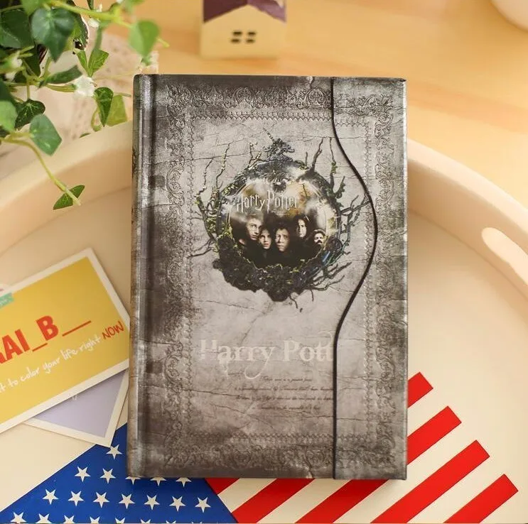 Gray Ретро жесткий чехол для ноутбука A6 Волшебная Книга Дневник путешественников с планировщик дня расписание Grimore подарки - Цвет: Gray