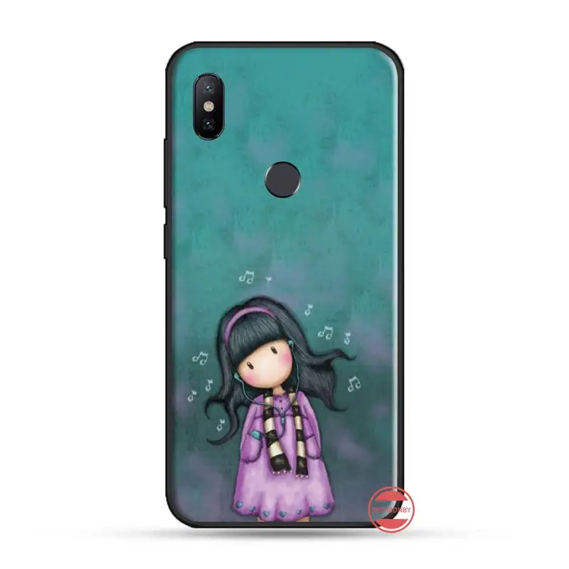 Чехол из мягкого силикона ТПУ для телефона girl Santoro Gorjuss розовый чехол Xiaomi Redmi 4x5 plus