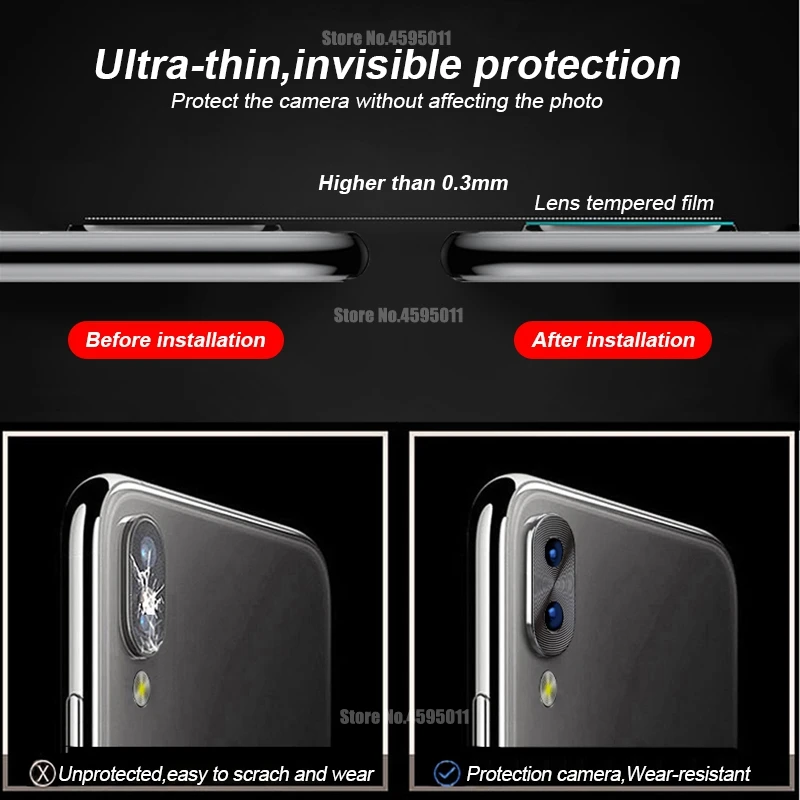 Защитное кольцо для объектива камеры для Xiaomi Redmi Note 7 Pro Защита камеры металлическое защитное кольцо для Redmi Note 7Pro