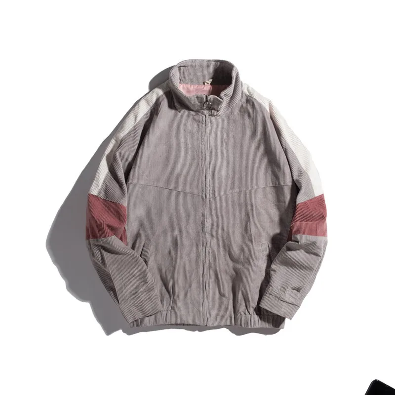 Осенняя новая мужская куртка модная потертая одноцветная повседневная рабочая