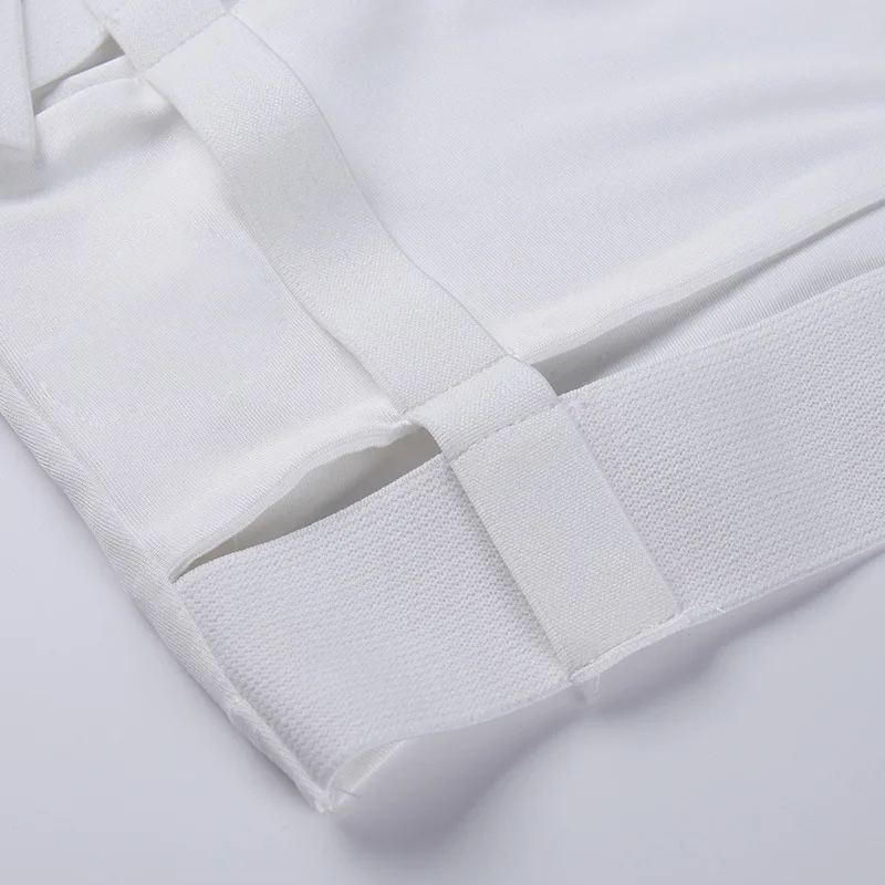 

White Sexy Crop Tops Women Hollow Out Bodycon Tank Top 2021 Summer Sleeveless Bandage Croptops Night Club Clothes Dropshipping
