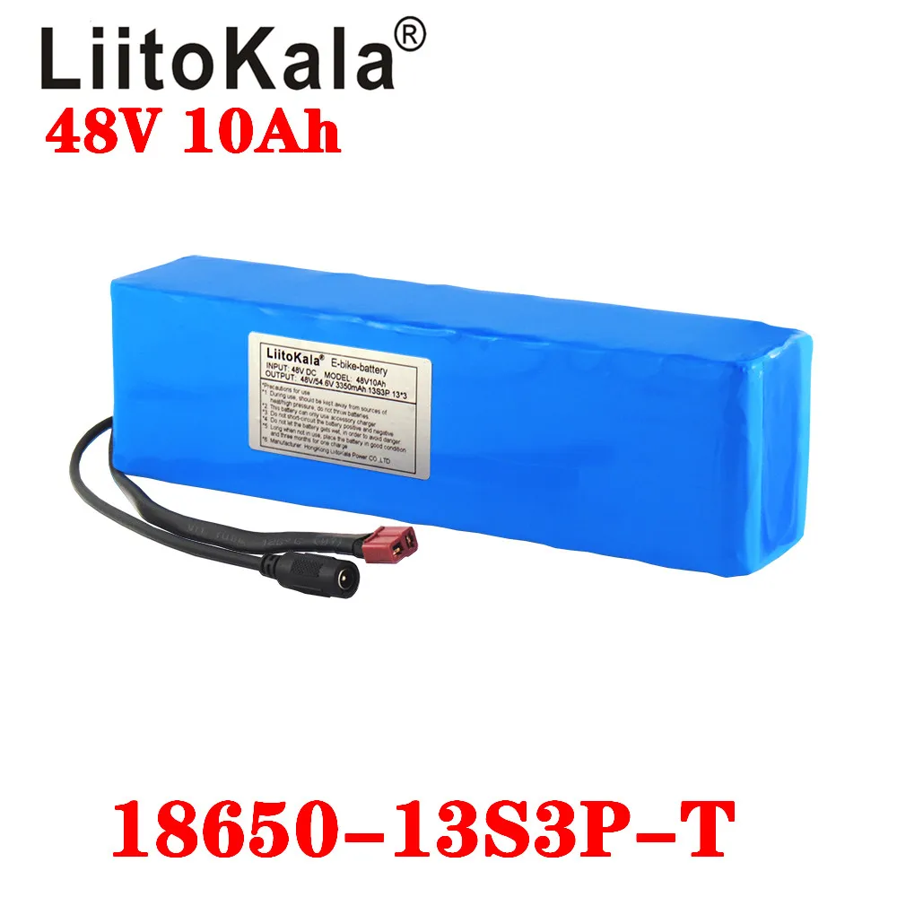 LiitoKala – batterie lithium-ion pour vélo électrique 48v, 10ah, kit de conversion pour vélo bafang 1000w avec chargeur