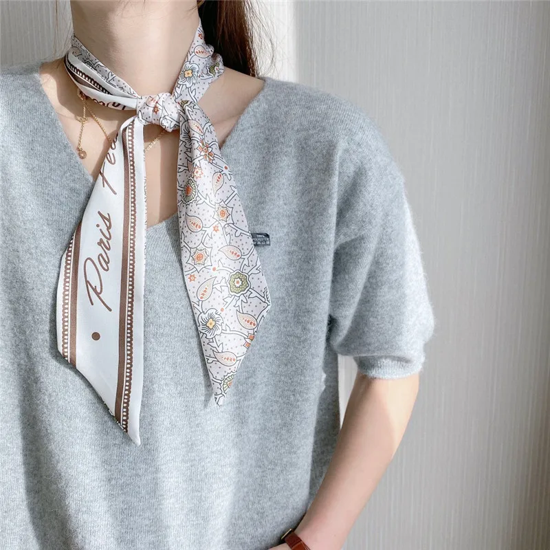 Модные аксессуары для волос длинный шарф ленты резинки женщин галстук бабочка