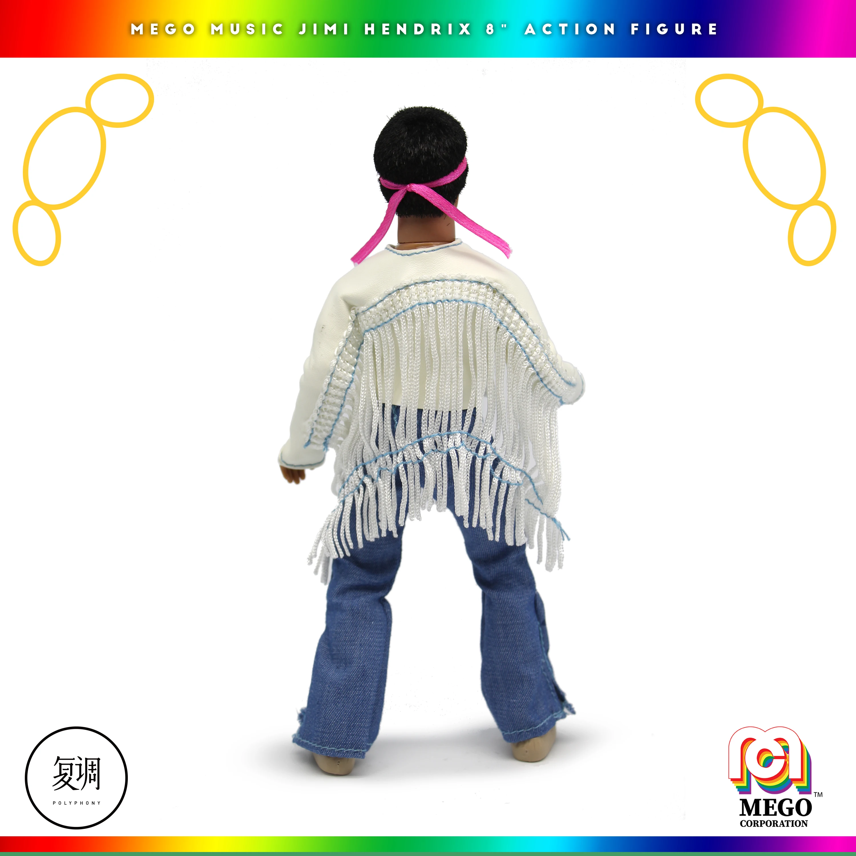 Mego Jimi Hendrix God Of Guitar ПВХ фигурка коллекционная игрушка 18 см|Игровые фигурки и
