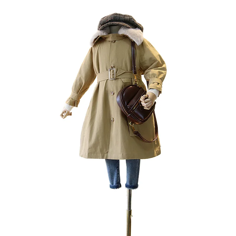 Mihkalev/плащ для крупных девочек Детское пальто длинное ветрозащитное детей от 3 до