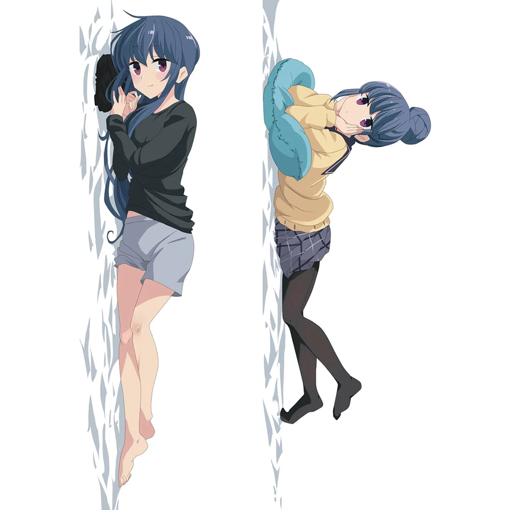910057 Мгф японское аниме дакимакура чехол непринужденный лагерь», «Rin Сима Nadeshiko Kagamihara длинные Hug наволочка - Цвет: 910057