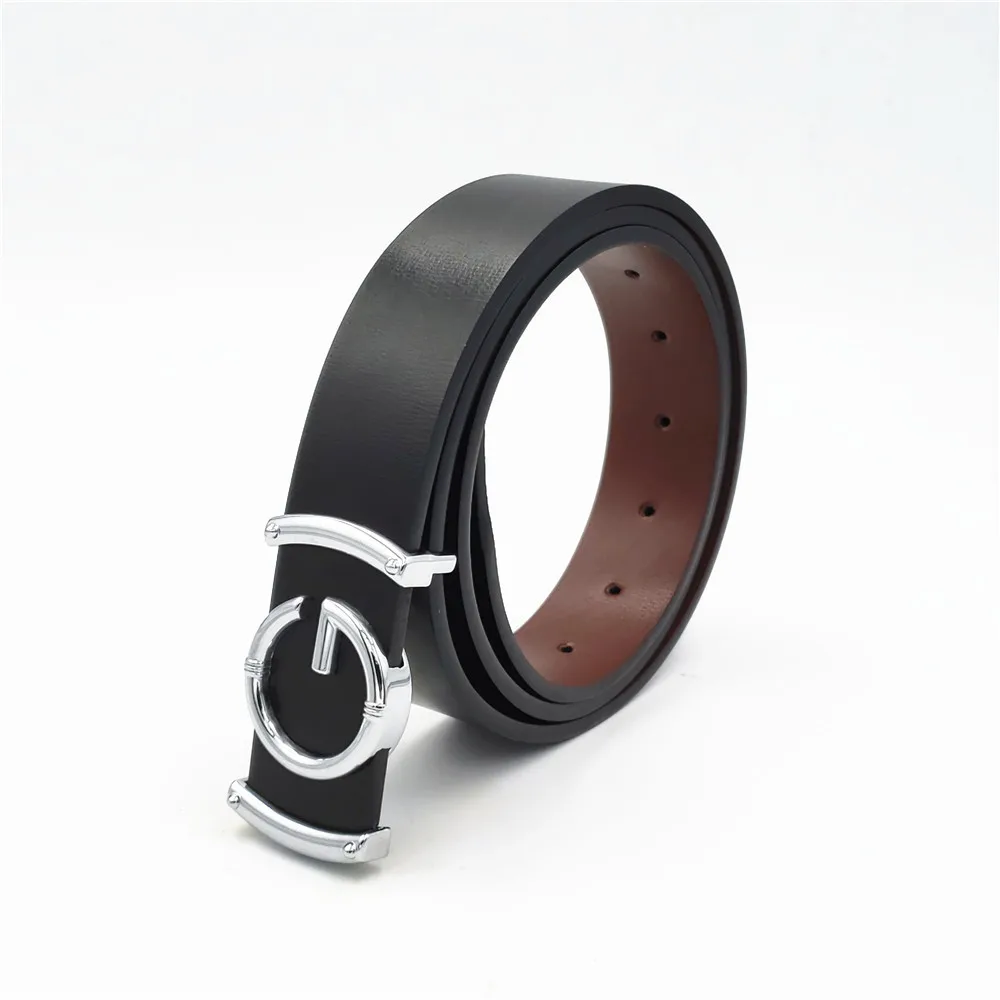Роскошный ремень для мужчин и женщин пояс из натуральной кожи джинсов с большой