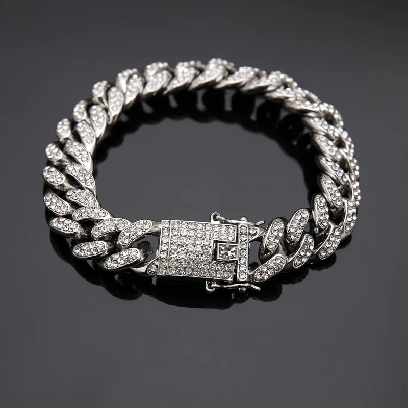 2021 Hiphop hip hop rap bracelet jewelry fashion personality street dance accessories men's popular | Украшения и аксессуары