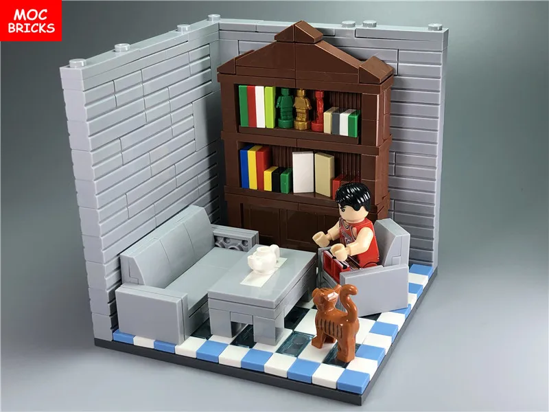 Распродажа кубики MOC украшение для дома сделай сам рамка комнаты пол развивающие