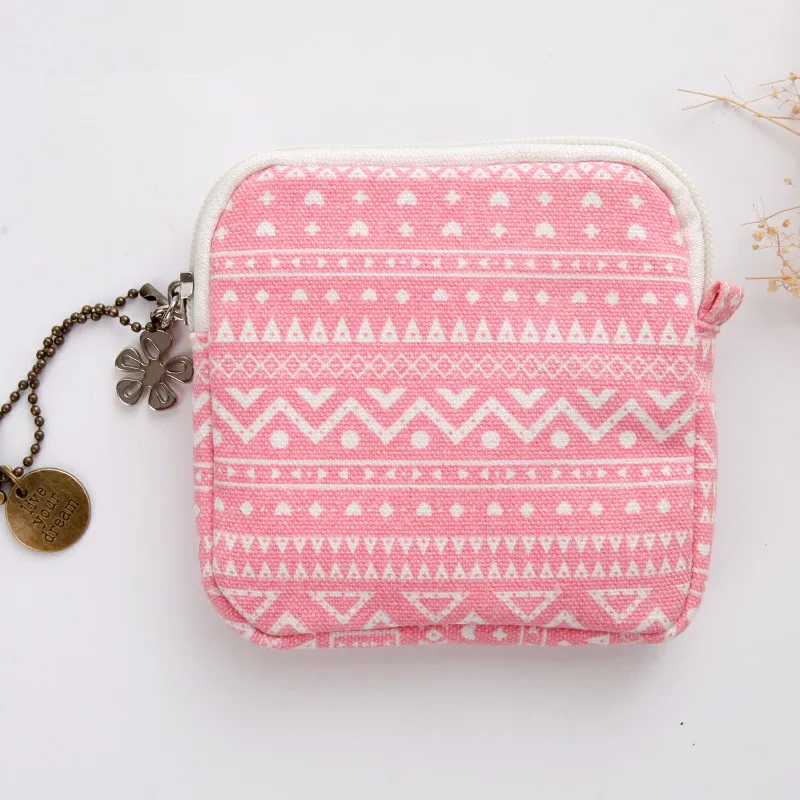 Милая миниатюрная моющаяся женская сумка для хранения гигиенических прокладок