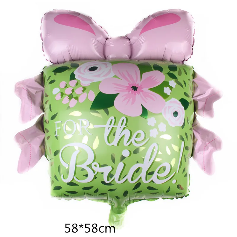 

Knot Wedding Box Gift Bowknot Flower Birthday Party Cartoon Aluminum Film Balloon Children's Toy Party Balloon