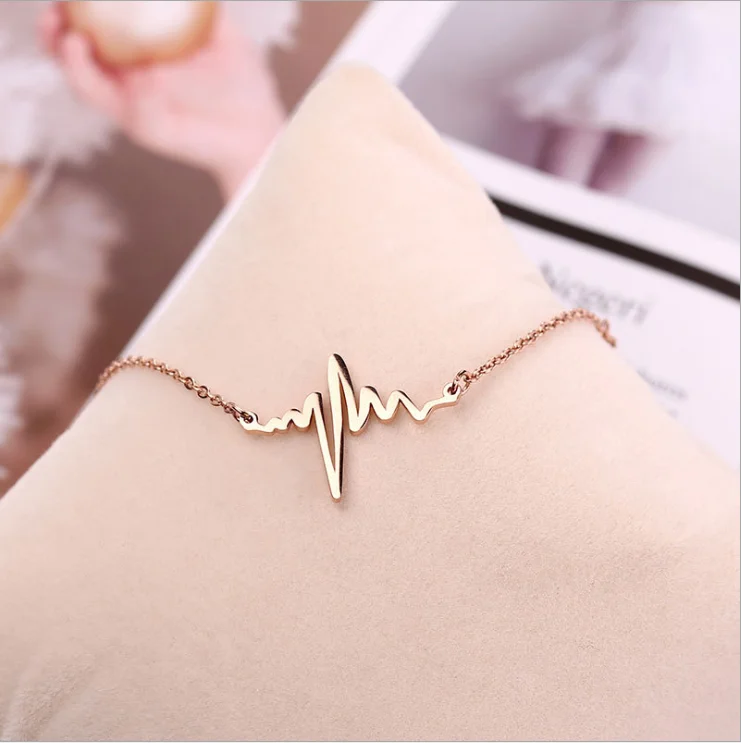

MEYRROYU Stainless Steel 2 Colors Irregular Heart Necklace For Women Thin Chain Choker 2021 Fashion Pendants Jewelry Collares