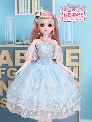as picture 60 см, 1/3 BJD, кукла с принцессой, аксессуары для одежды, 20 подвижных шарнирных кукол, свадебное платье, игрушки для девочек, подарок AT35 - Цвет: as picture