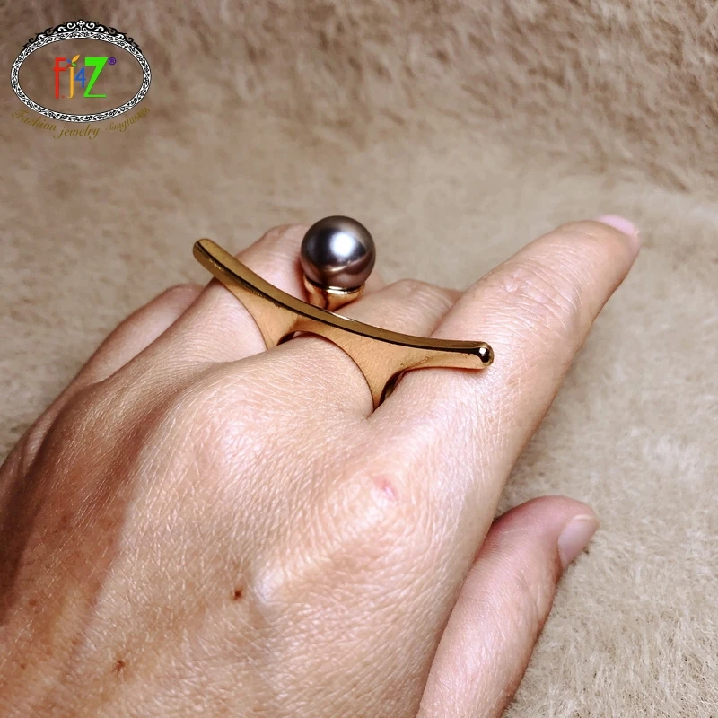 F.J4Z новые модные кольца из Золотого Сплава шикарные стимпанк верхнее кольцо