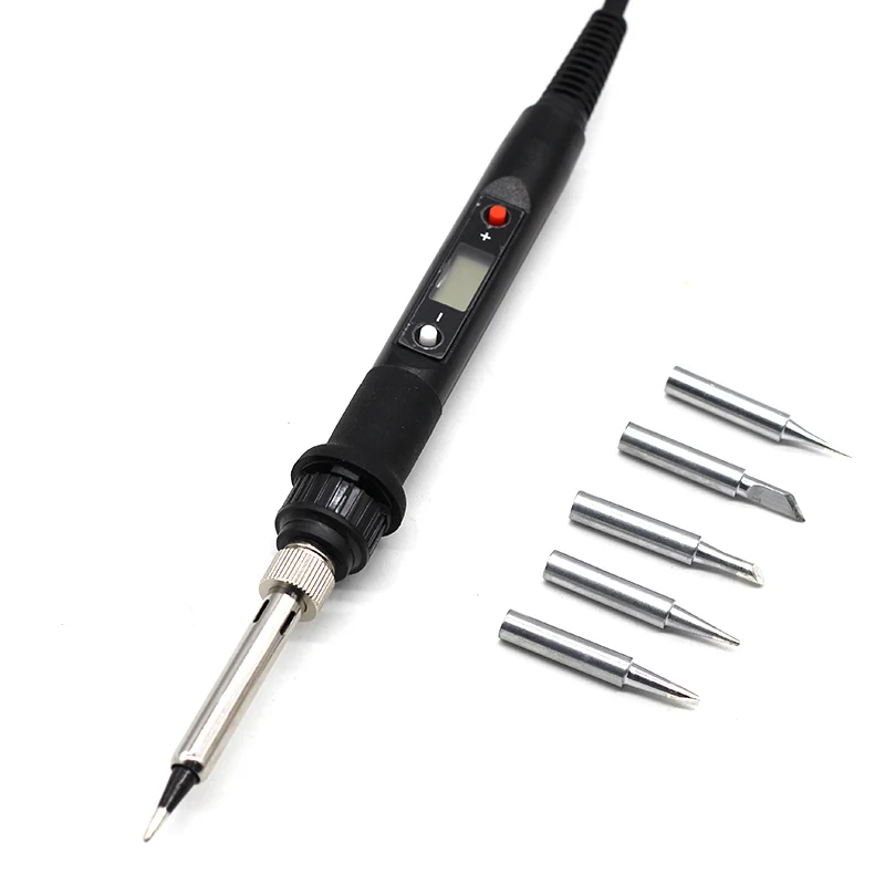 Электрический паяльник с регулируемой температурой ЖК цифровой дисплей 220 в 60 Вт