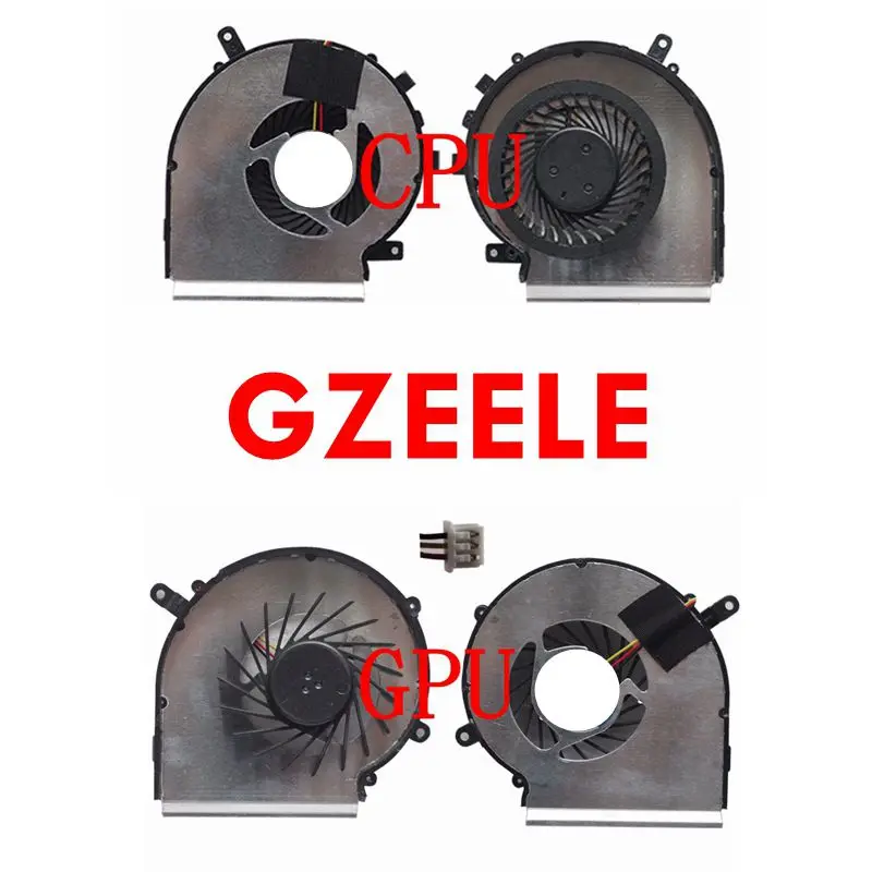 GZEELE новый вентилятор для охлаждения процессора ноутбука MSI GE62 MS 1795 GE72 PE60 PE70 GL62 GL72