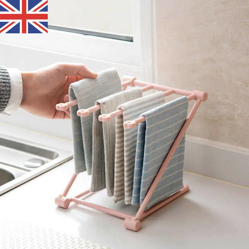 Складной держатель для посуды и полотенец 1 шт. вешалка органайзер кухонная