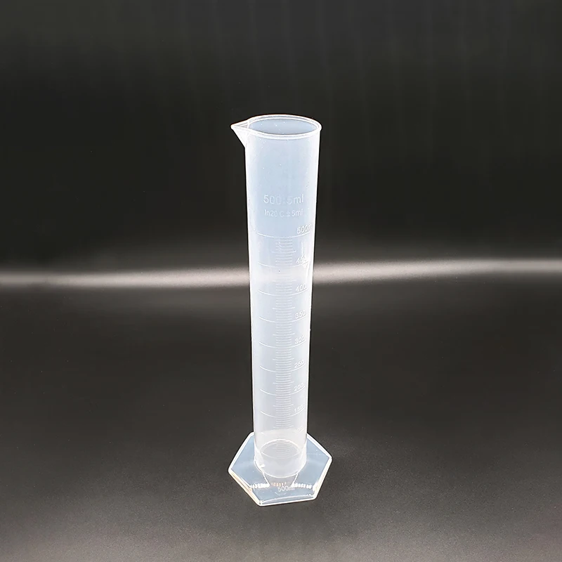 Plastic measuring cylinder,Capacity 500ml,Graduated Plastic Laboratory Cylinder