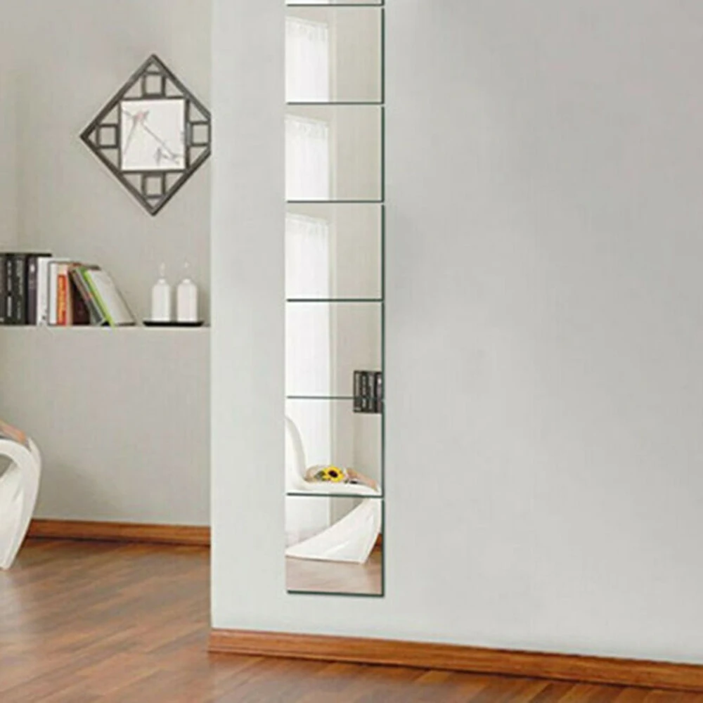 Стикер s зеркальный настенный стикер наклейка мозаика для дома Акриловая Ванная