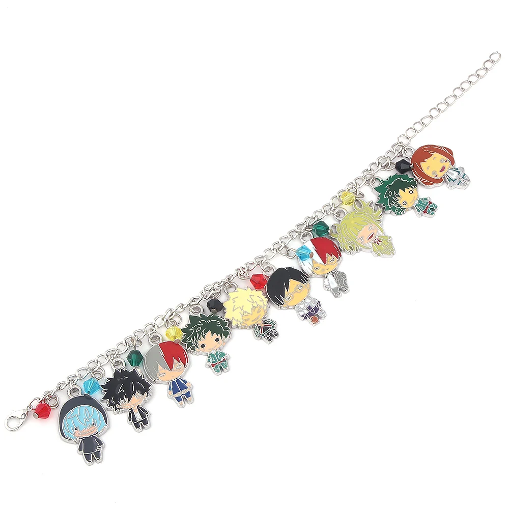 

Anime Haikyuu Hinata Shoyo Bracelet Volleyball Boy Chain Figure Pendant Bangle for Men Women New Year 2021 Jewelry Gift