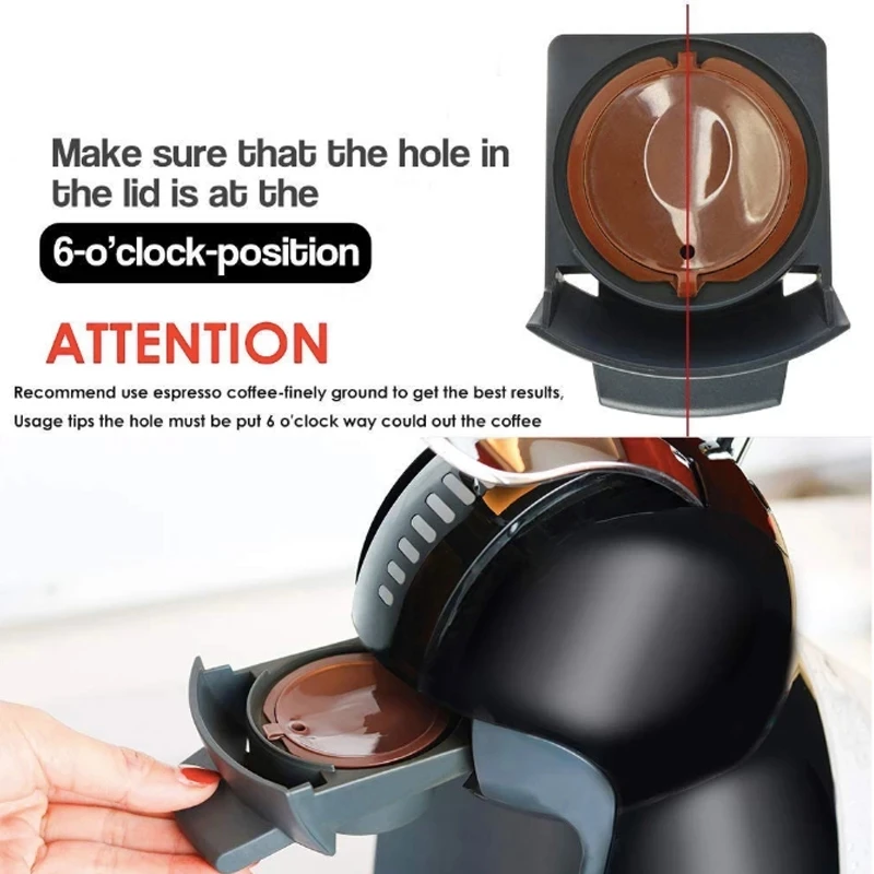 

3 Pieces Of Reusable Coffee Capsules Refillable Capsule Coffee Filter Coffee Accessory With Scoop Brush For Caffitaly Coffee