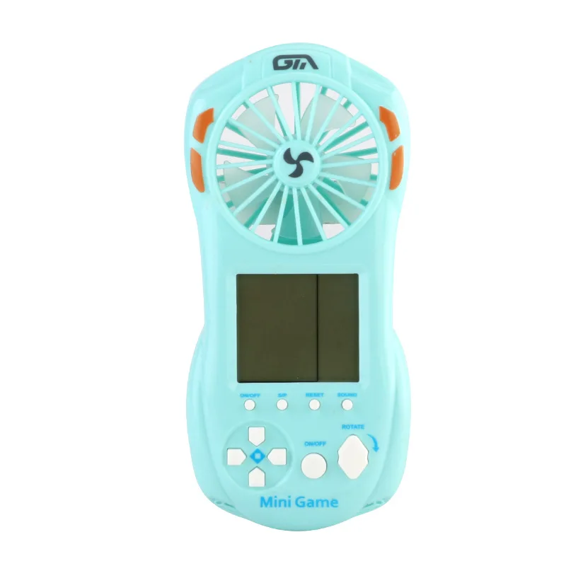 

Children's Handheld Tetris Fan Holding A Mini Portable Toy for Boys and Girls