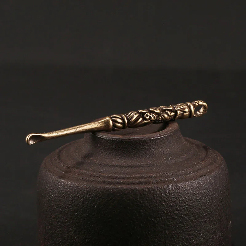 Креативный дизайн 6 стилей медные многофункциональные ушные ложки брелоки