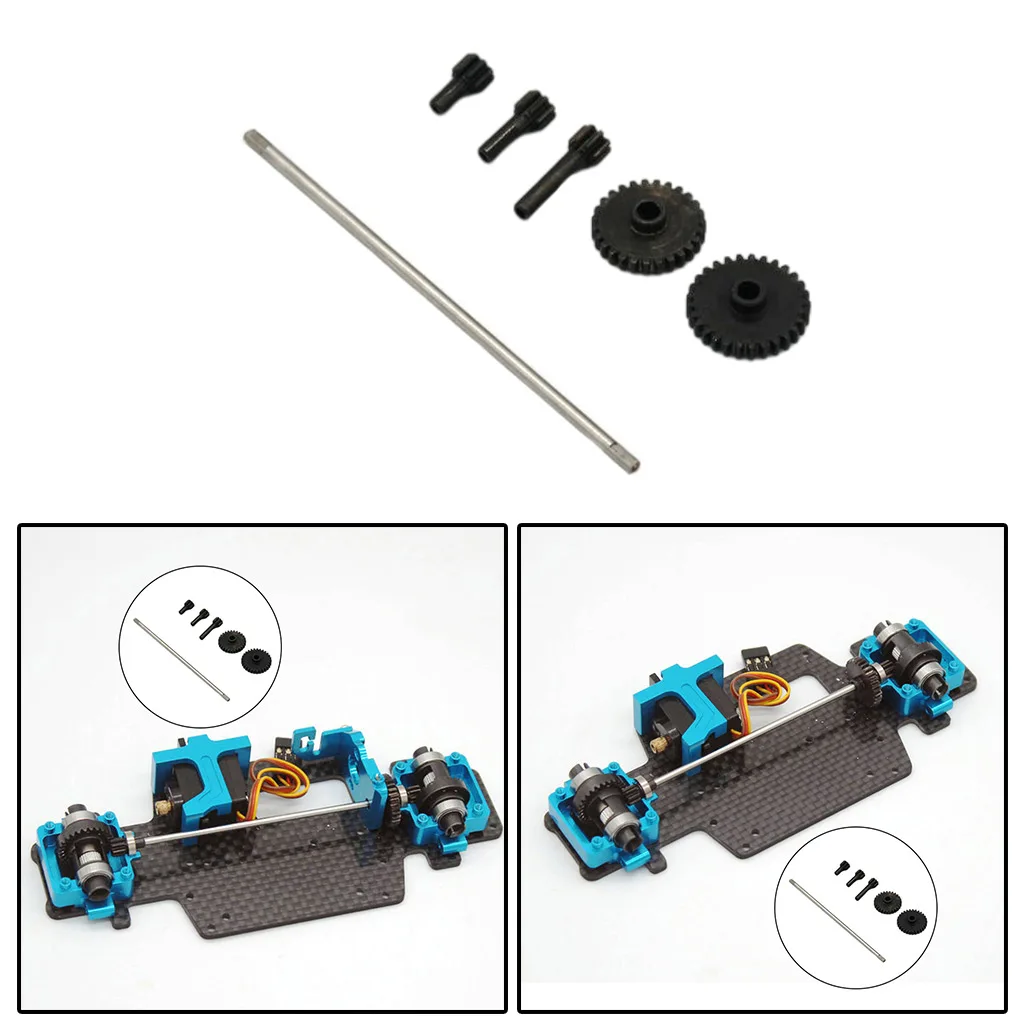 Engranaje de reducci&oacute;n de acero RC a escala 1:28 y engranaje de transmisi&oacute;n delantera y trasera para Wltoys K989 K999, modelo de veh&iacute;culo-0