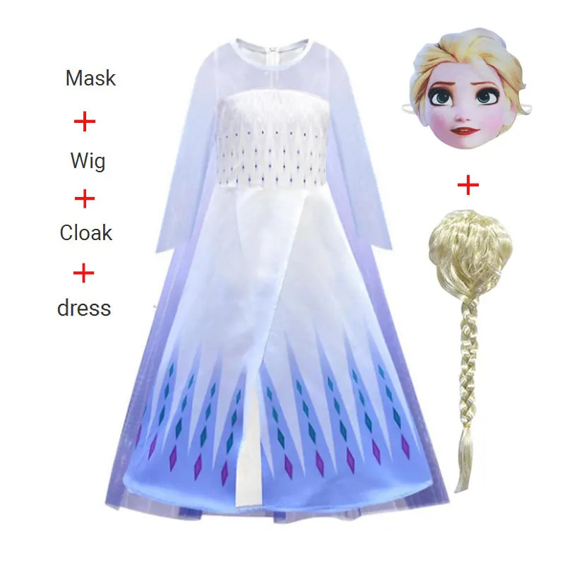 2020 Холодное сердце 2 Косплэй платья Эльзы Анны покрой Принцесса Детские