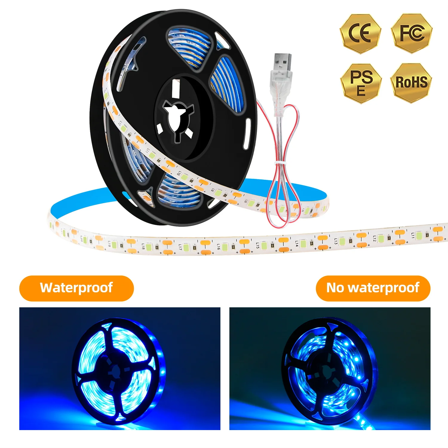 

Ленсветильник для выращивания растений, водонепроницаемая, с чипом USB 0,5, 2835/1/2/3 м
