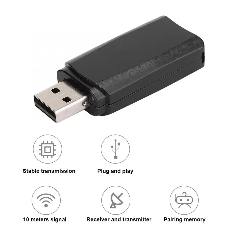 2 в 1 Bluetooth приемопередатчик беспроводной автомобильный аудио приемник