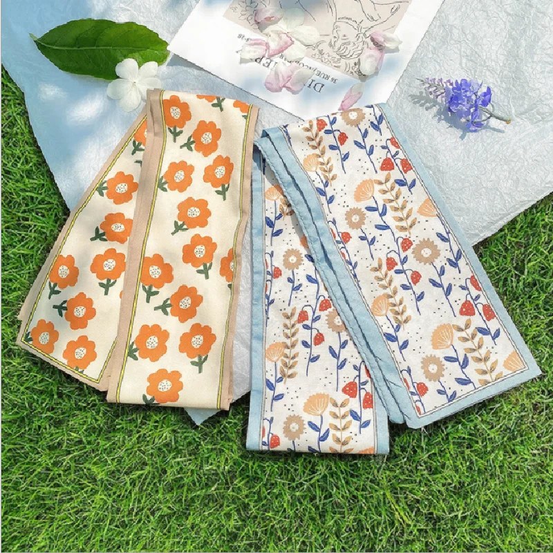 

Retro Pearl Hair Ring Chiffon Headband Personality Headdress Head Rope Bow Ribbon Hair Tie Head Rubber Band Girl Hair Accessor