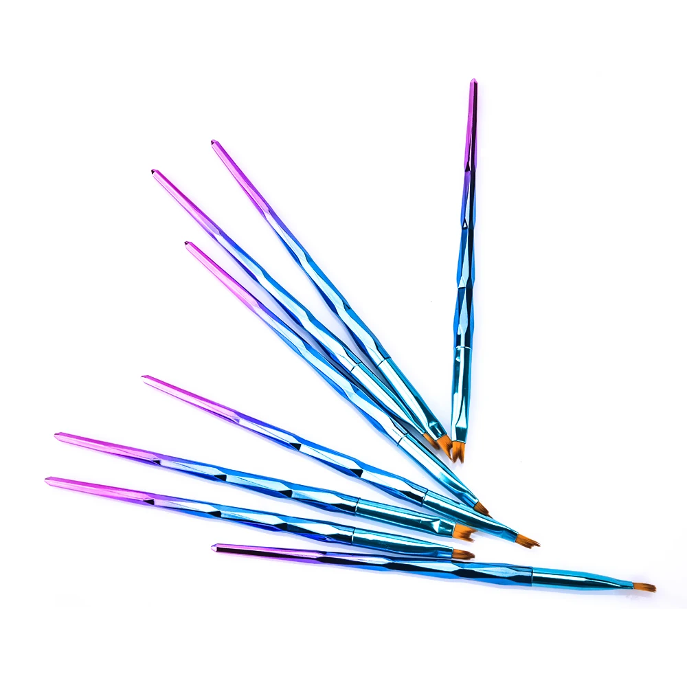 Профессиональный набор кистей для французского маникюра акриловые УФ гель