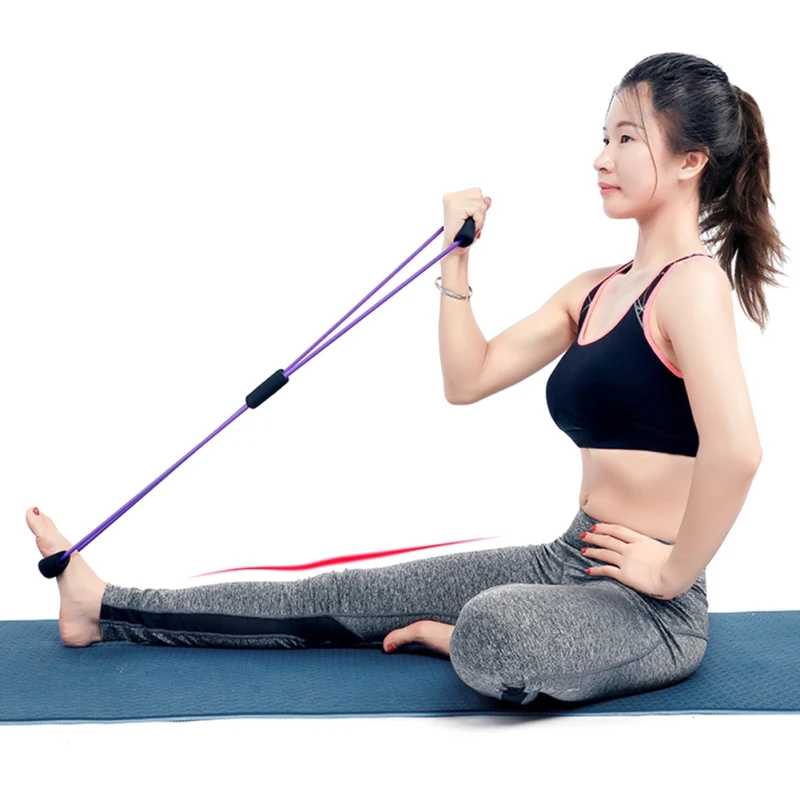 

Yoga Gym Fitness Resistance 8 Word Chest Expander Rope Workout Muscle Fitness Rubber Elastic Bands for Sports Exercise*