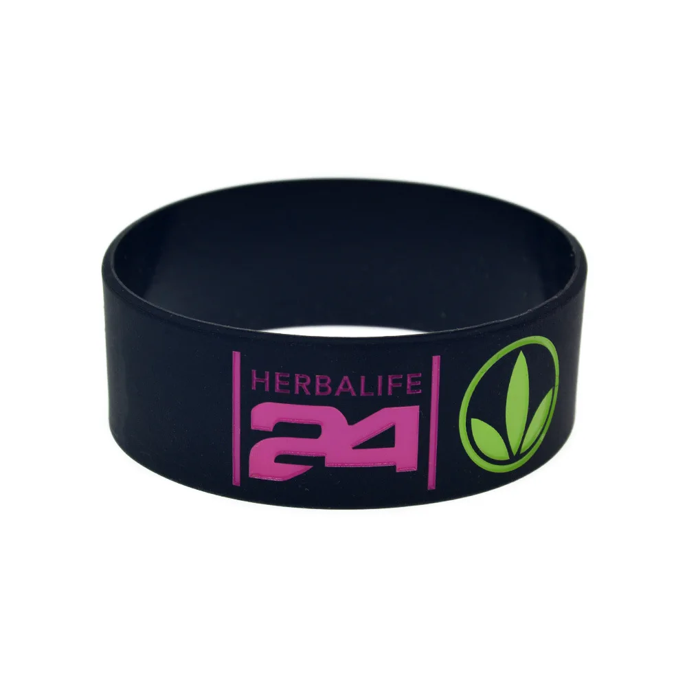 

Nwe Store Fashion 1 Inch silicone Bracelets 24Hour Nutricion Hot Sale Gift Party Jewelry