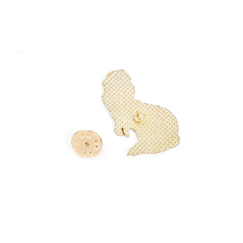 

New Cute White Fox Brooch Fashion White Animal Brooch Dressed Fox Brooch Backpack Badge High Quality Lapel Pins Enamel Pins