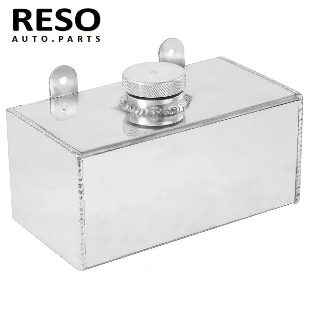 RESO--2L-tanque de pulverización de Intercooler para botella, Kit de tapa con logotipo, Universal, de aluminio pulido