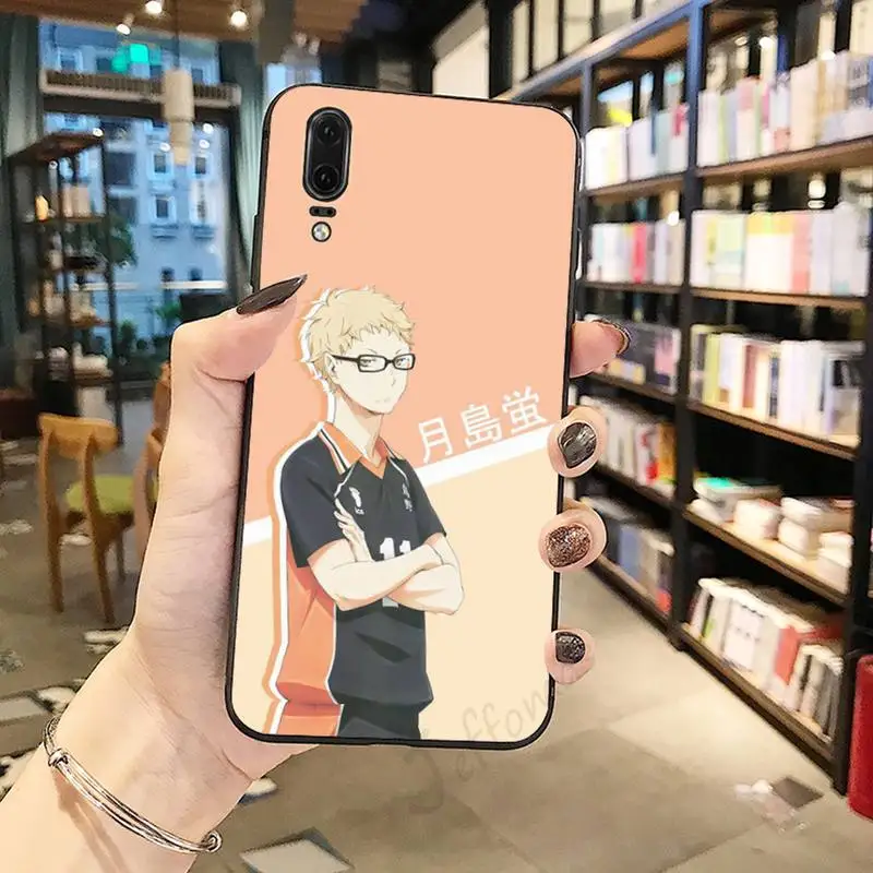 

tsukishima kei Haikyuu anime series Phone Case For Huawei honor Mate P 10 20 30 40 Pro 10i 9 10 20 8 x Lite