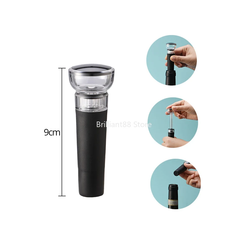 

Corkscrew-professional stainless steel all-in-one corkscrew with corkscrew foil knife and vacuum stopper